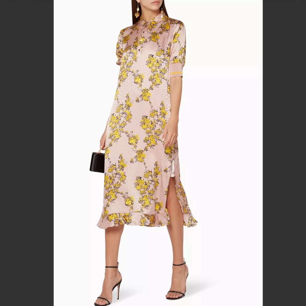 BAUM UND PFERDGARTEN
Light-Pink Printed Aksinja Midi Dress Size L (DK 42/US 10)